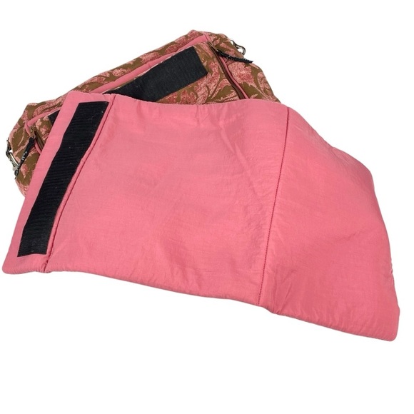 Petunia Pickle Bottom Daiper Bag Backpack Tapestry Velvet Floral Olive Pink - Picture 9 of 13